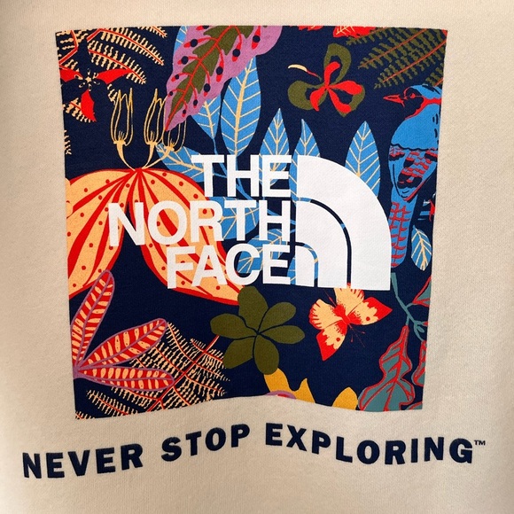 Women’s The North Face Cotton Blend Hoodie XS Never Stop Exploring - Picture 8 of 9